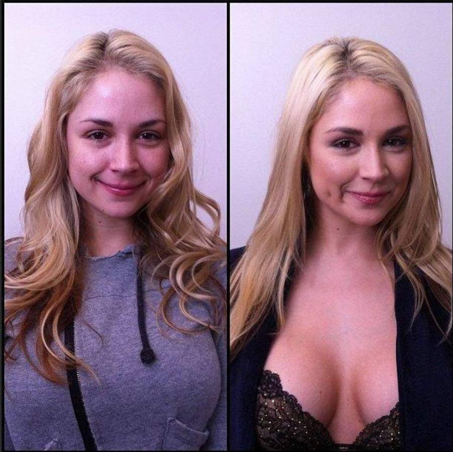 Slideshow porn stars befkre and after makeup.